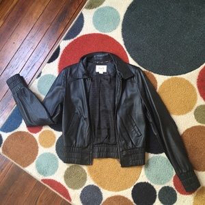 H&M x Madonna 100% sheep leather bomber jacket